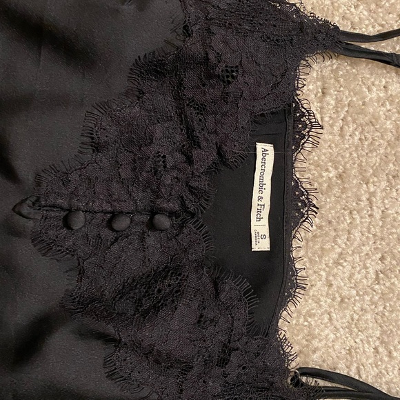 Abercrombie & Fitch Black Satin Cami - Picture 2 of 4
